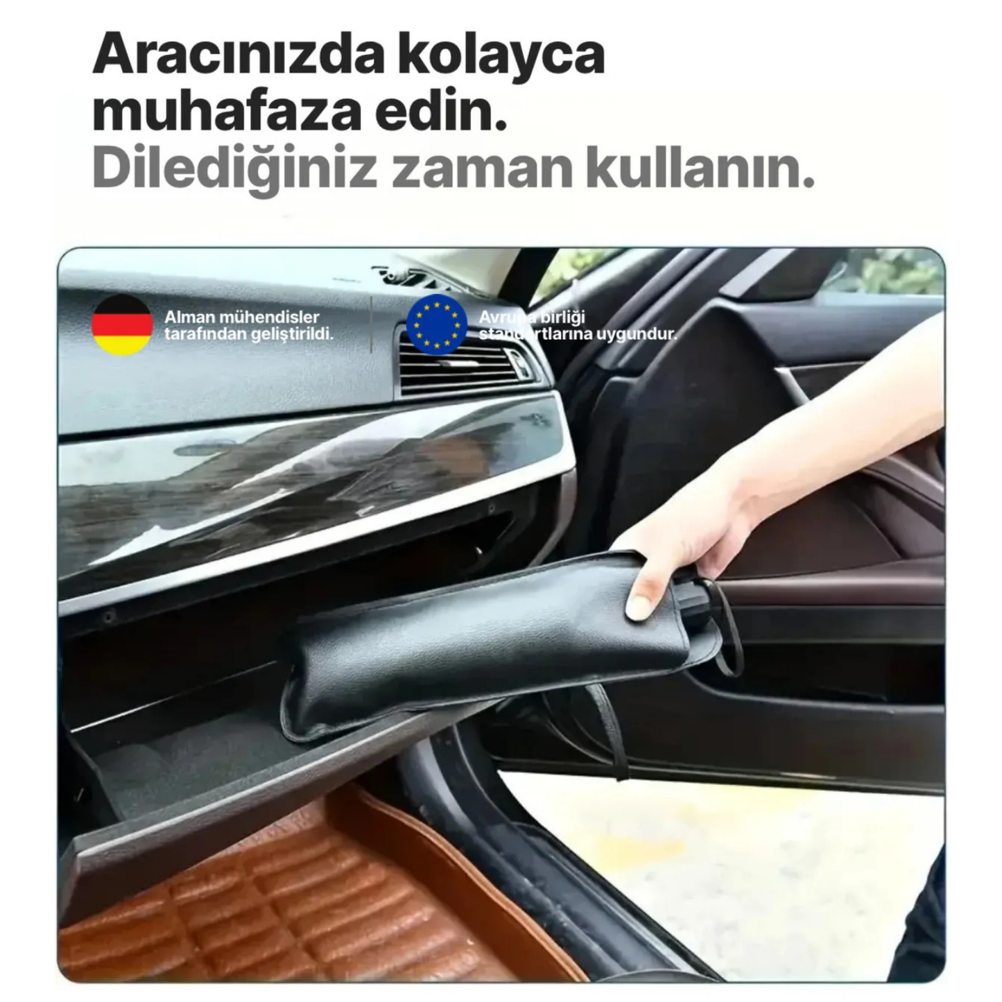 Araç İçi Sıcaklık Sorununa Son! – EVEMORA Güneşlik Şemsiye